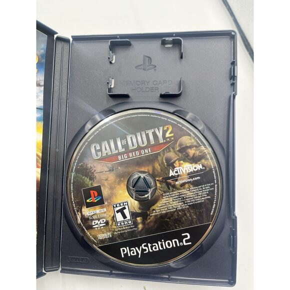 Call of Duty 2 Big Red One (PS2 PlayStation 2) Tested CIB Complete w Manual - Picture 6 of 9